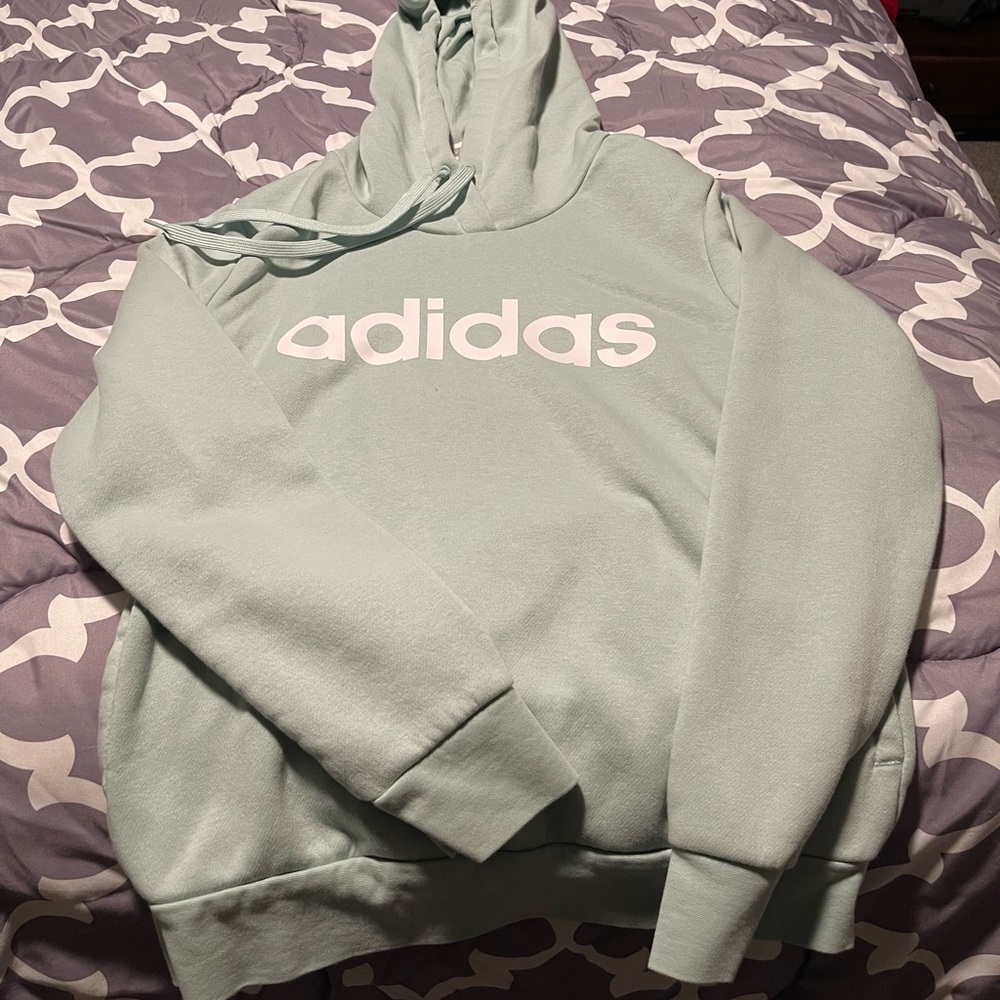 Minty green/blue Adidas sweatshirt